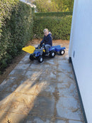rollytoys Pedaltraktor med skovl og anhænger - New Holland - Fra 3 år - Billede 1
