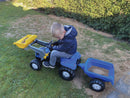 rollytoys Pedaltraktor med skovl og anhænger - New Holland - Fra 3 år - Billede 1