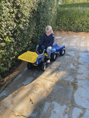 rollytoys Pedaltraktor med skovl og anhænger - New Holland - Fra 3 år - Billede 1