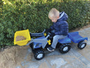rollytoys Pedaltraktor med skovl og anhænger - New Holland - Fra 3 år - Billede 1