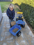 rollytoys Pedaltraktor med skovl og anhænger - New Holland - Fra 3 år - Billede 1
