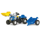 rollytoys Pedaltraktor med skovl og anhænger - New Holland - Fra 3 år - Billede 1