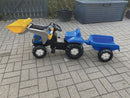 rollytoys Pedaltraktor med skovl og anhænger - New Holland - Fra 3 år - Billede 1