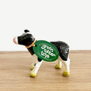 Dyr - Sortbroget Kalv fra Green Rubber Toys - L:10 cm.