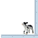 Dyr - Sortbroget Kalv fra Green Rubber Toys - L:10 cm.