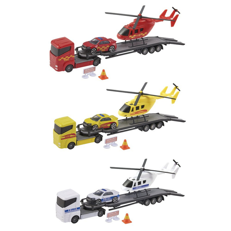 Legetøjsbiler - Helikopter transporter - 1 stk ass - Fra 3 år. - Billede 1