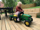 Pedaltraktor fra Rolly Kid: John Deere m/vogn. - Billede 1