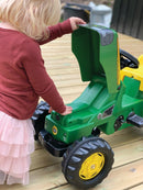 Pedaltraktor fra Rolly Kid: John Deere m/vogn. - Billede 1