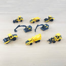 Biler, 7 cm, 8 stk Arbejdsmaskiner Volvo - Billede 1