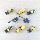 Biler, 7 cm, 8 stk Arbejdsmaskiner Volvo - Billede 1