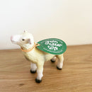 Dyr - Lam - Green Rubber Toys - L:9 cm.