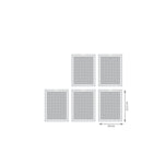 Quercetti - Plader til stiftmosaik - 5 stk - Billede 1