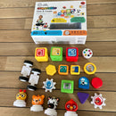 Baby Einstein Connectables - Click & Create - Magnetiske Aktivitetsklodser - 6 mdr