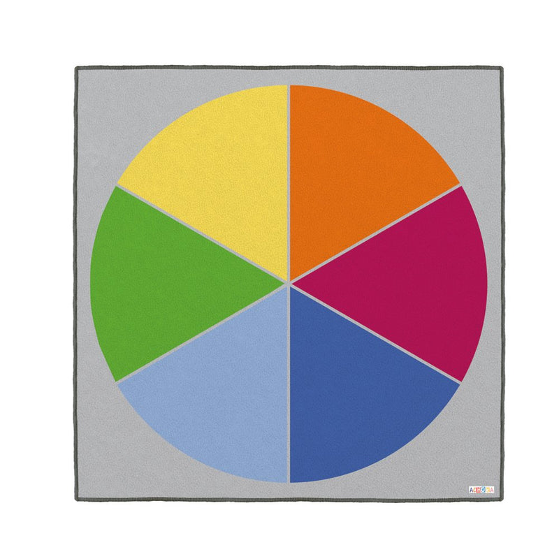 Legetæppe med cirkel og farver - 2 x 2 meter. - Billede 1