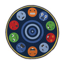 Legetæppe med Følelser - Ø:2 meter - Blå - Achoka - Billede 1