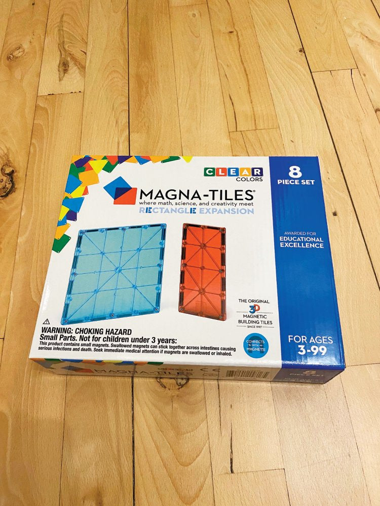 Magna-Tiles Udvidelses Sæt med 8 Rektangler - Fra 3 år. - Billede 1