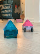 Magna-Tiles - 50 stk. transparent frosted - Grand Prix. - Billede 1