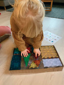 Magna-Tiles - 50 stk. transparent frosted - Grand Prix. - Billede 1