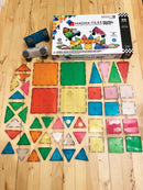 Magna-Tiles - 50 stk. transparent frosted - Grand Prix. - Billede 1