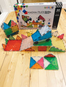 Magna-Tiles - 50 stk. transparent frosted - Grand Prix. - Billede 1