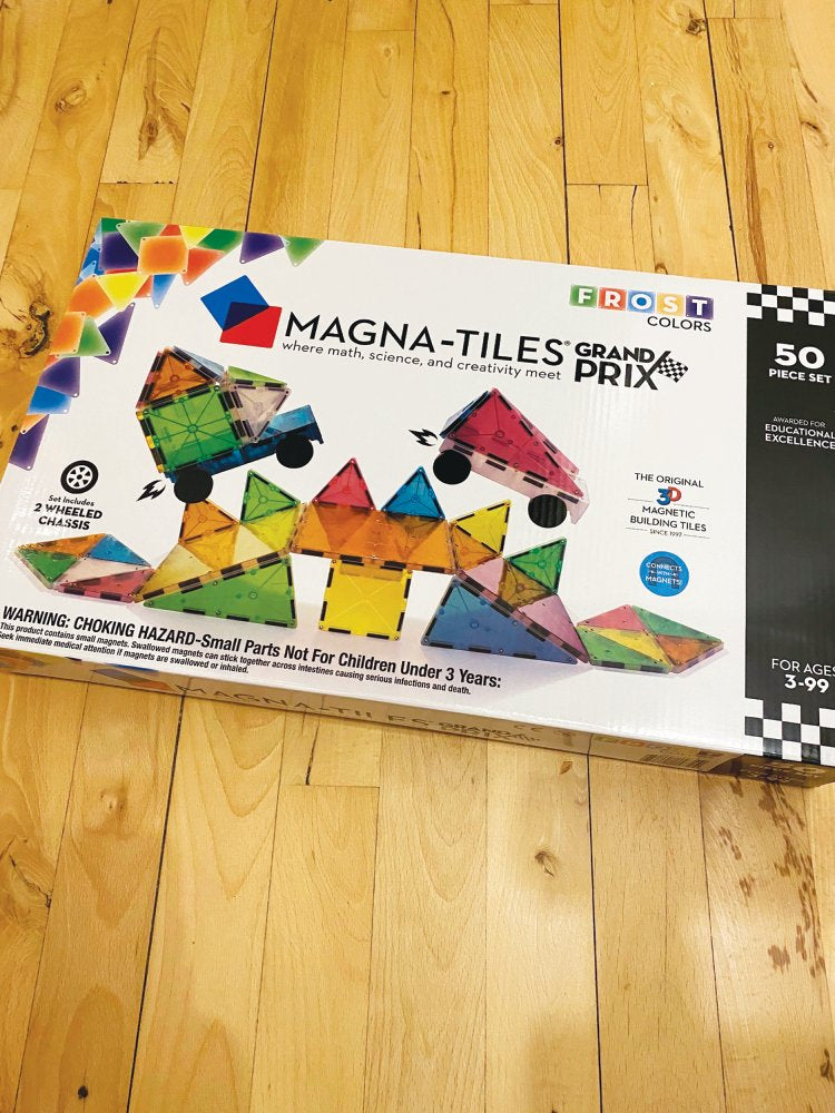 Magna-Tiles - 50 stk. transparent frosted - Grand Prix. - Billede 1