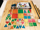 Magna-Tiles - 50 stk. transparent frosted - Grand Prix. - Billede 1