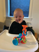 PipSquigz Loop Sugekop - Orange - Fat Brain babylegetøj - Fra 6 mdr. - Billede 1