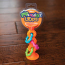 PipSquigz Loop Sugekop - Orange - Fat Brain babylegetøj - Fra 6 mdr. - Billede 1
