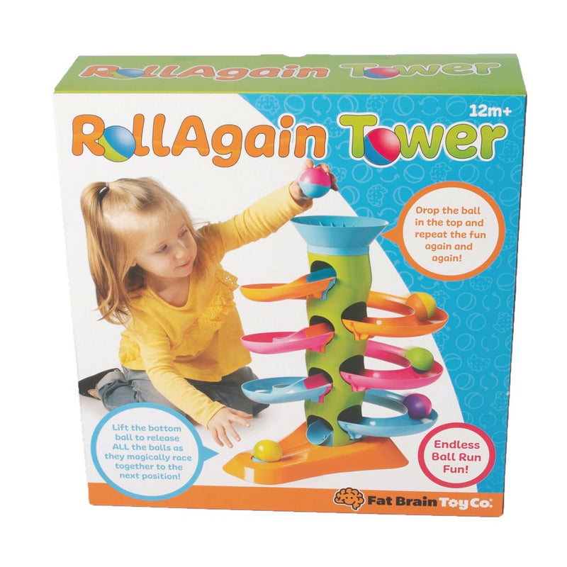 RollAgain Tower Kuglebanetårn - Fat Brain legetøj - Fra 1 år. - Billede 1