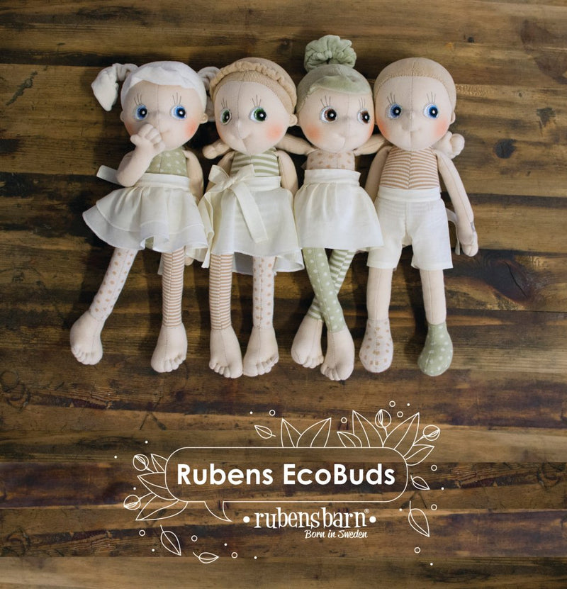 Rubens Barn - Ecobuds Økologisk Dukke - Iris - Fra 0 år. - Billede 1