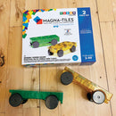 Magna-Tiles Udvidelses Sæt m. 2 Biler - Fra 3 år. - Billede 1
