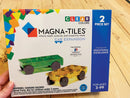 Magna-Tiles Udvidelses Sæt m. 2 Biler - Fra 3 år. - Billede 1