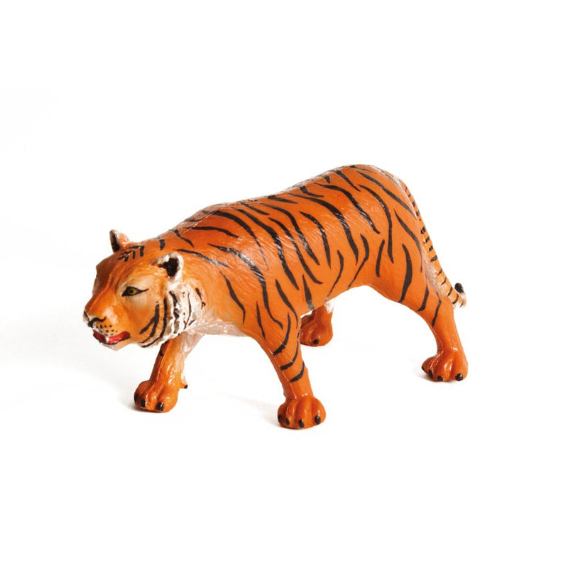 Dyr - Tiger fra Green Rubber Toys - L:15 cm.