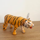 Dyr - Tiger fra Green Rubber Toys - L:15 cm.