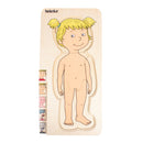 Puslespil fra Beleduc - Pigekroppen - 4 lag - 28 brikker. - Billede 1