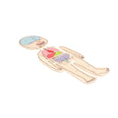 Puslespil fra Beleduc - Pigekroppen - 4 lag - 28 brikker. - Billede 1