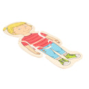 Puslespil fra Beleduc - Pigekroppen - 4 lag - 28 brikker. - Billede 1