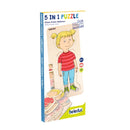 Puslespil fra Beleduc - Pigekroppen - 4 lag - 28 brikker. - Billede 1