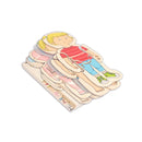 Puslespil fra Beleduc - Pigekroppen - 4 lag - 28 brikker. - Billede 1