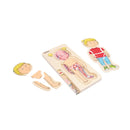 Puslespil fra Beleduc - Pigekroppen - 4 lag - 28 brikker. - Billede 1