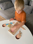 Puslespil fra Beleduc - Drengekroppen - 4 lag - 28 brikker. - Billede 1