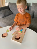 Puslespil fra Beleduc - Drengekroppen - 4 lag - 28 brikker. - Billede 1