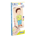 Puslespil fra Beleduc - Drengekroppen - 4 lag - 28 brikker. - Billede 1