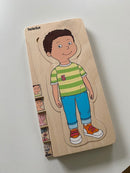 Puslespil fra Beleduc - Drengekroppen - 4 lag - 28 brikker. - Billede 1