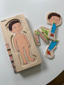 Puslespil fra Beleduc - Drengekroppen - 4 lag - 28 brikker. - Billede 1