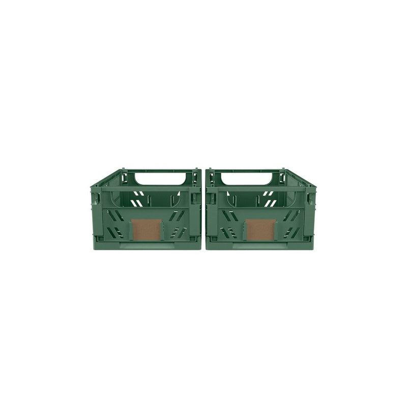 Day foldbar opbevaringskasse - 2 stk. Dill Green XS - L:17 x B:12,5 x H:7 cm - Billede 1