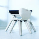 Børnestol i træ fra PlanToys - Træfarvet - Fra 3 år. - Billede 1