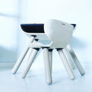 Børnebord & stol i træ fra PlanToys - Sort/Træfarvet - Fra 3 år. - Billede 1