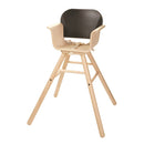 Højstol i træ fra PlanToys - Sort/Træfarvet - Fra 6 mdr. - Billede 1