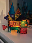 Magna-Tiles House - 28 stk. gennemsigtig m. specialdele. - Billede 1